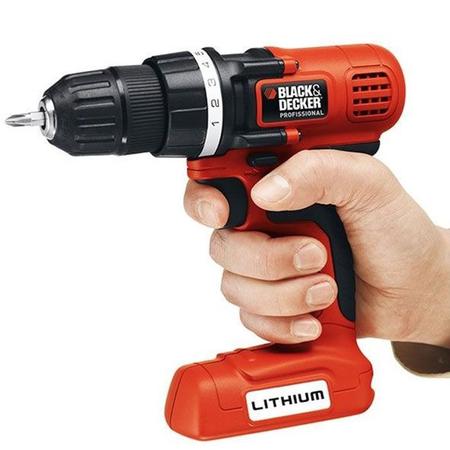 PARAFUSADEIRA/FURADEIRA BLACK+DECKER LD120 - 20V MAX ION LITIO BIVOLT 