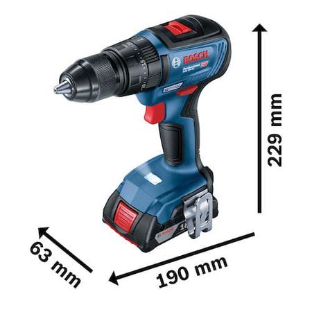 Imagem de Parafusadeira Furadeira á Bateria GSB 18V-50 2,0AH BOSCH