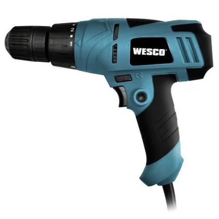 Imagem de Parafusadeira Furadeira Elétrica Profissional 300W 127V Wesco WS3231U Mandril 3/8 Polegadas Cor Azul