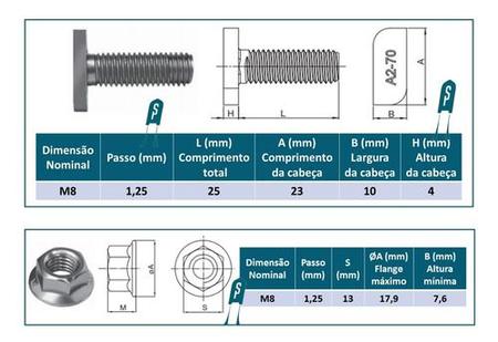 Imagem de Parafuso Solar 200mm + L Conector Telha Fibrocimento - 4 Pçs