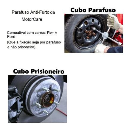 Imagem de Parafusos Antifurto Rodas Carros 12x1,25mm Ford Fiat MotorCare AU731