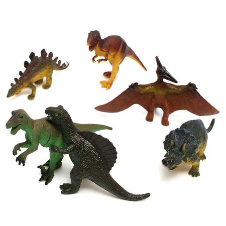 Jogo Dinossauros Sortidos 6 Peças World Brinquedos - freitasvarejo