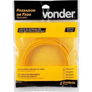 Guia Passa Fio Sonda Pvc Alma De Aço Profissional 20m Vonder