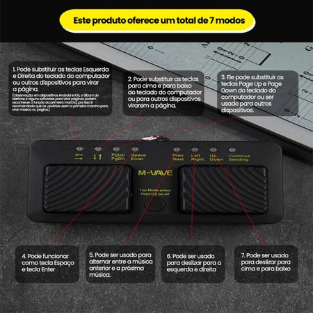 Pedal Passador de Cifra® Partitura