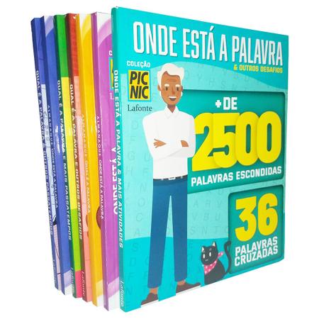 Passatempos Caça Palavras Cruzadas Kit 7Vols Coleção Pic Nic - Lafonte -  Livros de Religião - Magazine Luiza