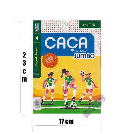 Passatempos Coquetel Caça Palavras Jumbo Fácil Kit 2 Volumes - Livros de Palavras  Cruzadas - Magazine Luiza