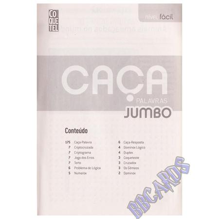 Passatempos Coquetel Caça Palavras Jumbo Fácil Kit 2 Volumes