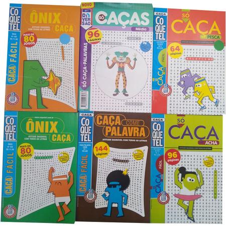 Box com 6 Revistas Coquetel - Caça Palavra Mata Fácil - Outros Livros -  Magazine Luiza