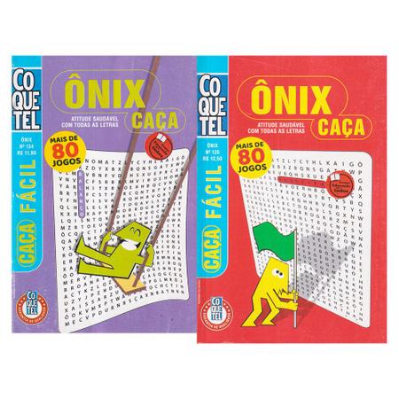 Kit Passatempo Coquetel Caça-palavras - Com 05 Unidades