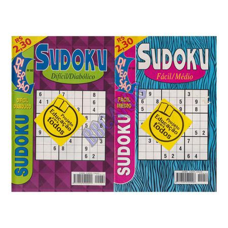 Revista Sudoku Fácil 01 Fácil/Médio 9X9 - 4 Jogos Por Página em