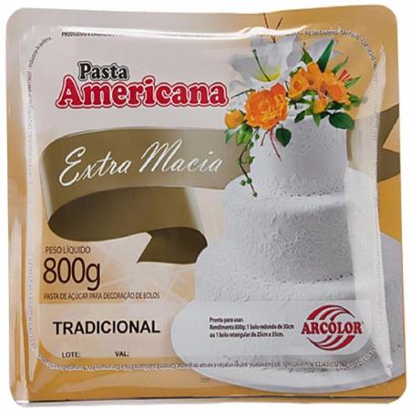 Imagem de Pasta Americana Tradicional Arcolor 800gr C/12 Caixa Fechada Extra Macia