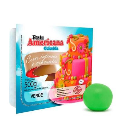 Imagem de Pasta Americana Verde 500g Arcolor