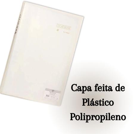 Imagem de Pasta Catálogo A3 Com Porta Cartão Mais 40 Sacos Plásticos