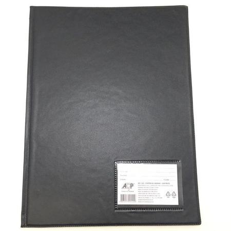 Imagem de Pasta Catalogo Preta com 10 Sacos/Envelopes Plásticos ACP 24,5x33,5cm