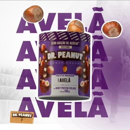 Pasta de Amendoim Avelã Com Whey Protein 650g no Mundo dos Suplementos