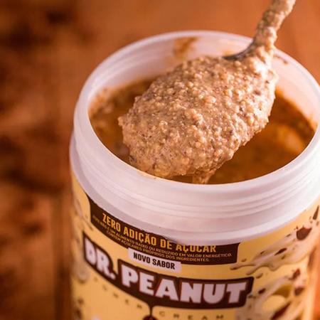 Pasta de Amendoim DR.PEANUT Cookies & Cream Whey - 650g Imagem de Pasta de Amendoim DR.PEANUT Cookies & Cream Whey - 650g
