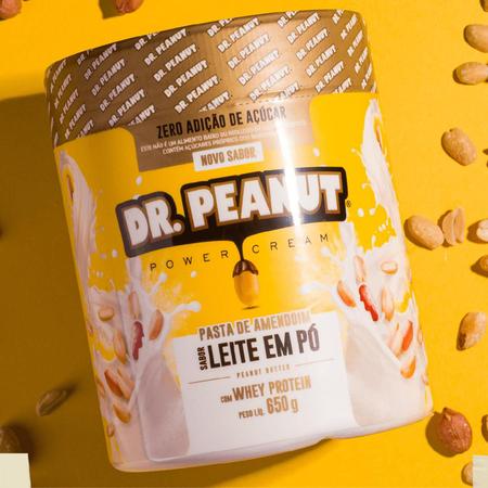 Pasta de Amendoim DR.PEANUT Leite em Pó Whey Protein - 650g - Pasta de  Amendoim - Magazine Luiza