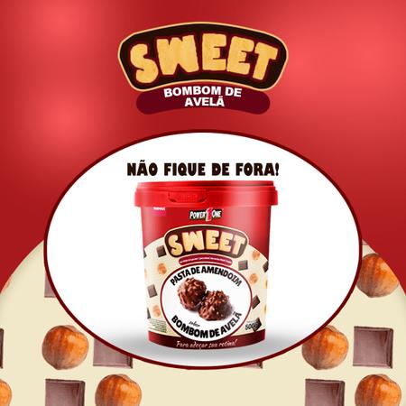 Imagem de Pasta de Amendoim Power 1 One Sweet  Sabor Bombom de Avelã   500g