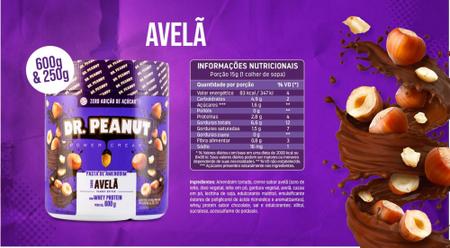 Pasta de Amendoim Sabor Avelã com Whey Protein de 600g-Dr.Peanut - Pasta de  Amendoim - Magazine Luiza