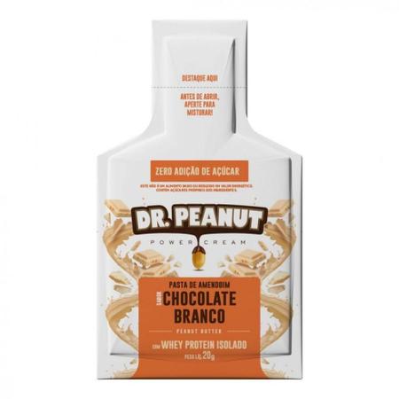 Pasta de Amendoim Chocolate Branco (sachê de 20g) Dr. Peanut - Meu
