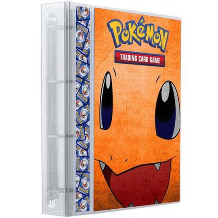 Pasta Tipo Fichário Pokémon + 30 Folhas Yes + 9 Cards