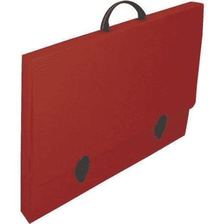 Imagem de pasta maleta polionda a3 polibras vermelha