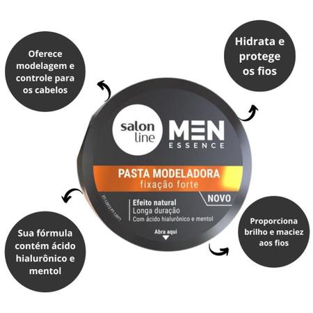 Imagem de Pasta Modeladora Salon Line Men Essence Efeito Natural 60G