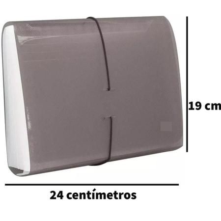 Pasta Sanfonada Média Plástica Duplicata 31 Divisórias 19x24cm ACP e  Polibras Para Guardar e Organizar Documentos e Papéis Dobrados ou Metade A4  - Pastas - Magazine Luiza