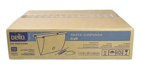 Imagem de Pasta Suspensa Marmore Haste Plástica Cx C/50 - Dello