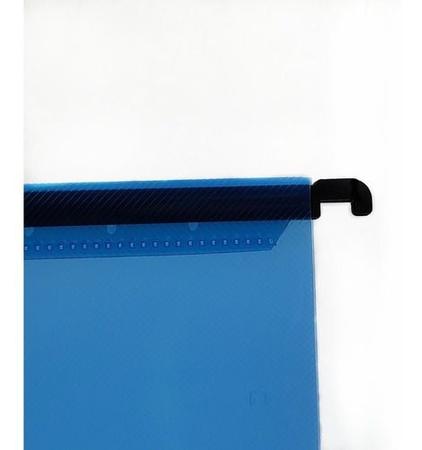 Imagem de Pasta Suspensa Plástica Azul Pacote 6 Unidades Dac