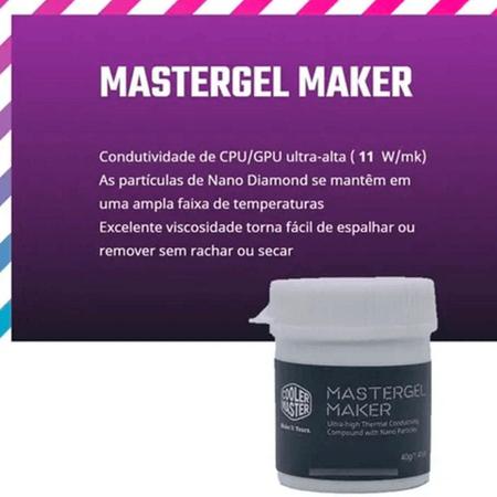Imagem de Pasta Térmica Master Gel Maker 40g MGZ-NDBG-N40G-R1
