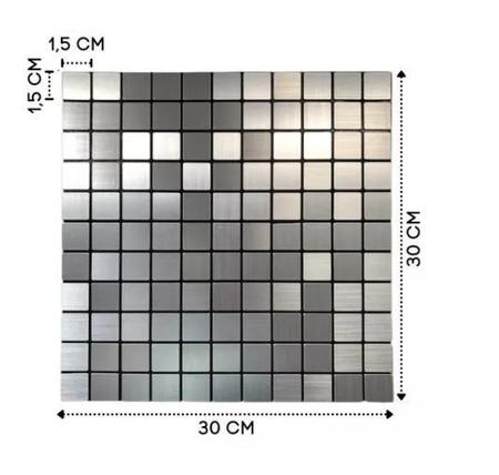 Imagem de Pastilha Adesiva Decoração Parede Cozinha Banheiro 30X30Cm