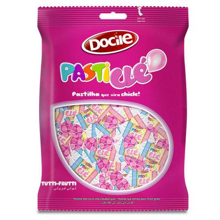 Pastilha Chiclete Pasticlé Tutti-frutti 240g C/100un - Docile Imagem de Pastilha Chiclete Pasticlé Tutti-frutti 240g C/100un - Docile