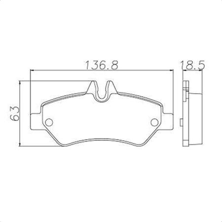 Imagem de Pastilha freio mercedes-benz sprinter 311 415 2012 em diante traseira cobreq