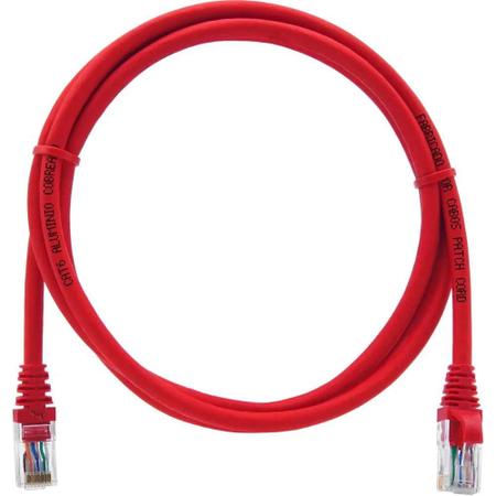 Imagem de Patch Cord Seccon  Cat6 2.5Mt Vermelho Anatel