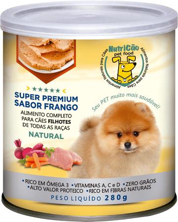 Imagem de Patê Natural Super Premium Frango Filhote - Comida para Cachorro, Ração úmida, Alimento para cães