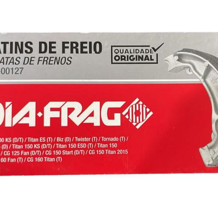 Imagem de Patim de freio 0,50 biz 100/125 diafrag