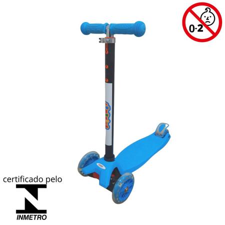 Imagem de Patinete Infantil 3 Rodas Importway BW011AZ Esporte Altura Regulável Azul