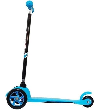 Imagem de Patinete infantil azul 3 rodas com altura regulavel