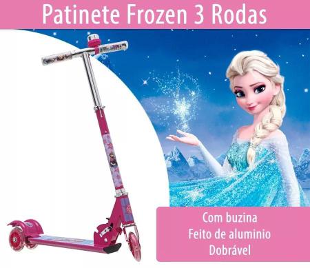 Imagem de Patinete Infantil Frozen 3 Rodas Gel