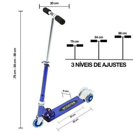 Imagem de Patinete Infantil Meninos de Três Rodas Azul Dm Radical