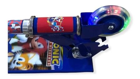 Imagem de Patinete Infantil Metal Sonic 3 Rodas Em Gel Com Led
