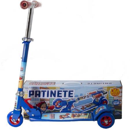 Imagem de Patinete Infantil Patrulha Azul Presente Fantasia Spider Man