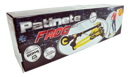 Imagem de Patinete Infantil Trinete ski Frog Amarelo 3 Rodas 60kg