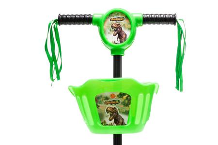 Patinete Infantil Verde Dinossauro DM Toys Imagem de Patinete Infantil Verde Dinossauro DM Toys