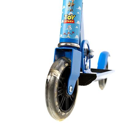 Imagem de Patinete Para Crianças Scooter 2 Rodas Brinquedo Infantil Azul Modelo Toy Story Art Brink