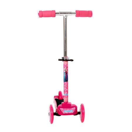 Imagem de Patinete Para Crianças Scooter 3 Rodas Brinquedo Infantil Menina Rosa Modelo Frozen Speed Test Art Brink