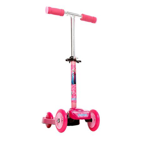 Imagem de Patinete Para Crianças Scooter 3 Rodas Brinquedo Infantil Menina Rosa Modelo Frozen Speed Test Art Brink