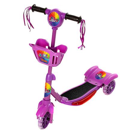 Imagem de Patinete Para Crianças Trolls Scooter 3 Rodas Brinquedo