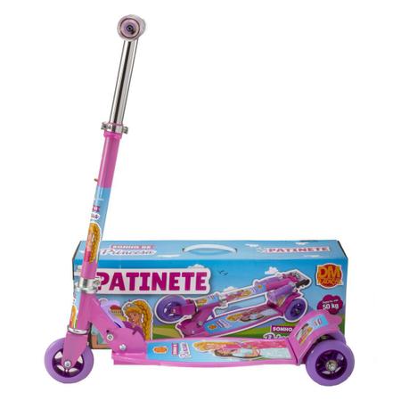 Imagem de Patinete Resistente até 50 Kg + Fantasia de Princesa Pink
